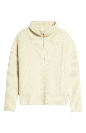Quarter Zip Cable Knit Sweater | Nordstrom