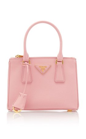 Spoiled Libra - Prada Pink Small Textured-Leather Tote