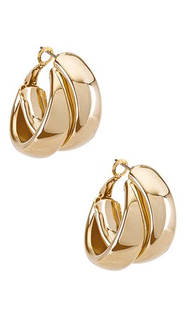 8 Other Reasons Coupled Hoops in Gold | REVOLVE