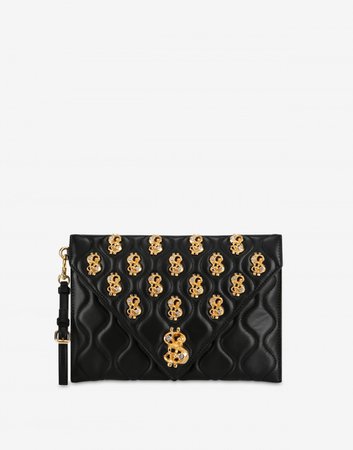 Dollar Studs Nappa clutch - Bags - Women - Moschino | Moschino Shop Online