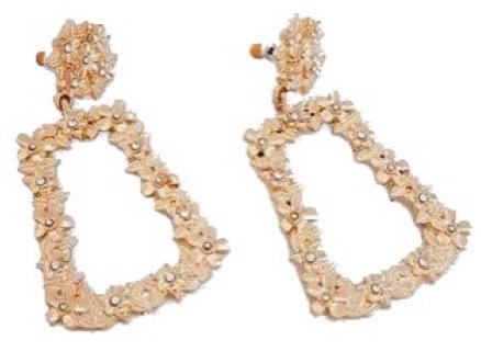 missguided gold earrings