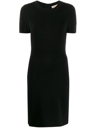 Black Michael Michael Kors Short-Sleeved Midi Dress | Farfetch.com