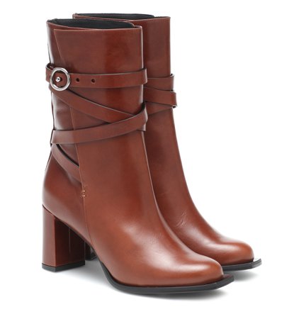 Dorothee Schumacher - Sporty Elegance leather ankle boots | Mytheresa