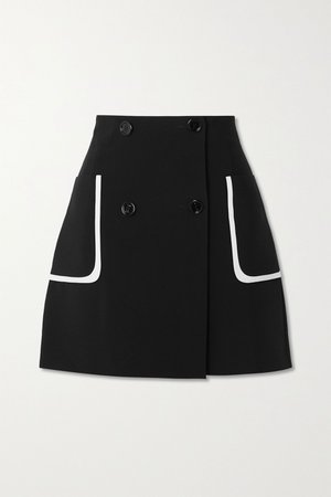 Navy Crepe mini skirt | Fendi | NET-A-PORTER