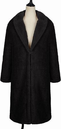 DFDGBD Women's Winter Fleece Long Coat Casual Warm Solid Slim Lapel Jacket Long Sleeve Thicken Girls Denim Vest at Amazon Women's Coats Shop