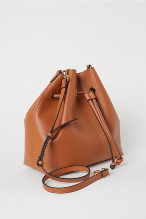 Large Bucket Bag - Tawny brown - Ladies | H&M US