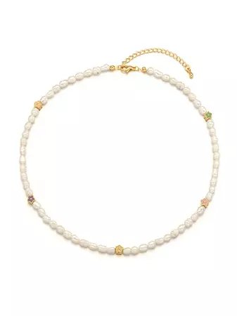 Buttercup Flower Pearl Necklace | W Concept