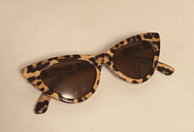 cheetah cat eye sunglasses