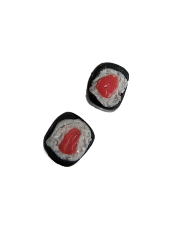 Maki sushi roll earrings