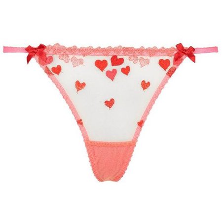 Agent Provocateur Cupid Embroidered Thong