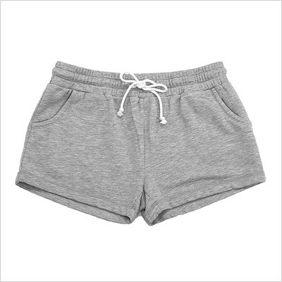 women's grey sweat shorts