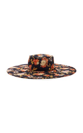 Sensi Studio Printed Felt Hat Size: M
