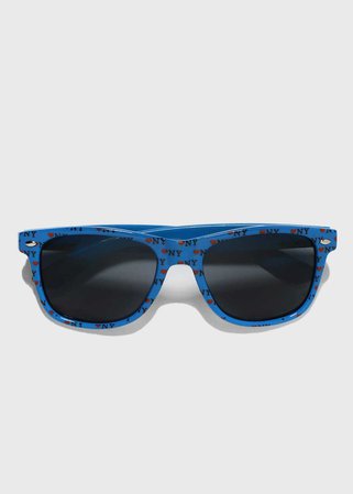 NY Print Sunglasses- Blue – Shop Miss A