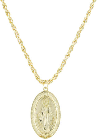 Virgin Mary necklace
