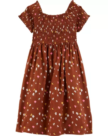 Abstract Dotted Smocked Dress | carters.com