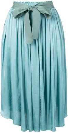 asymmetrical pleat skirt