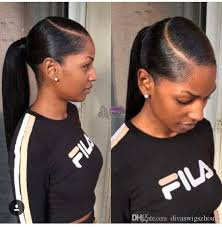 sleek ponytail with weave - Google Search