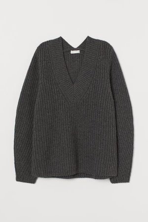 H&M Rib-knit Wool-blend Sweater