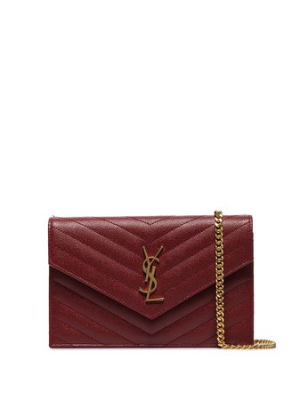 Saint Laurent Red Monogramme Small Pouch Bag - Farfetch