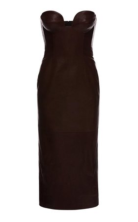 Leather Midi Dress By Magda Butrym | Moda Operandi
