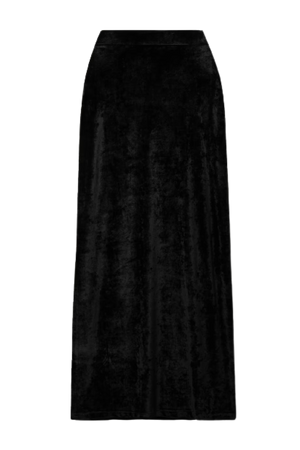 BALENCIAGA - Velvet maxi skirt