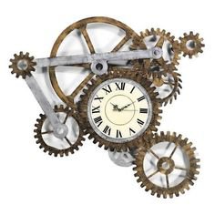 gears and clock steampunk filler