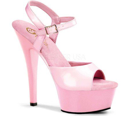 Womens Pleaser Kiss 209 - Baby Pink/Baby Pink - FREE Shipping & Exchanges