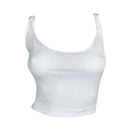 Gucci by Tom Ford S/S 2001 Sheer White Crop Tank Top with Twisted Straps