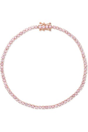 Anita Ko | Hepburn 18-karat rose gold sapphire bracelet | NET-A-PORTER.COM