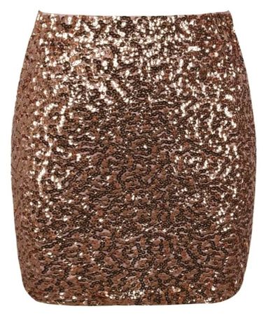 glittery brown skirt