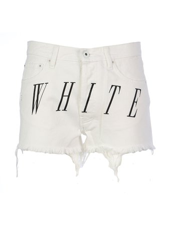 Off-white Logo Print Shorts
