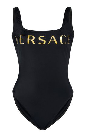 Logo-Print Swimsuit by Versace | Moda Operandi