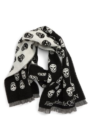 Alexander McQueen Skull Wool Scarf | Nordstrom