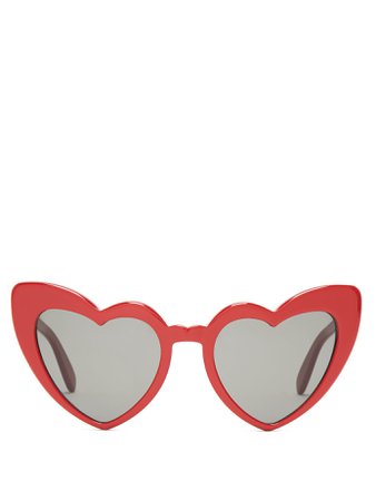 Loulou heart-shaped acetate sunglasses | Saint Laurent | MATCHESFASHION.COM US