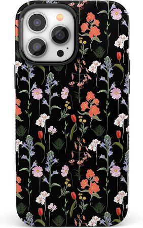 Amazon.com: Casely iPhone 13 Pro Floral Case | Compatible with MagSafe | Rose to Fame | Blue & White Rose Case : Cell Phones & Accessories