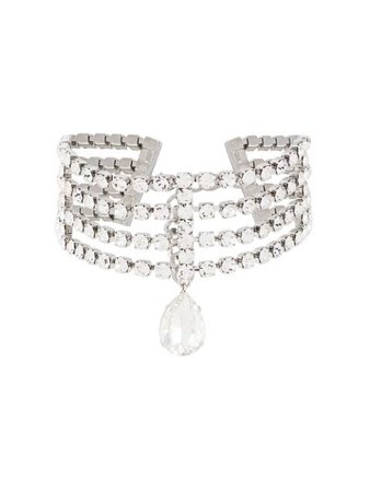 Alessandra Rich Crystal Choker Necklace - Farfetch