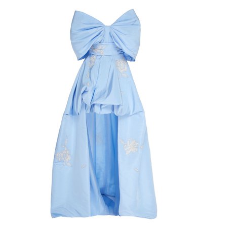pastel blue designer dress