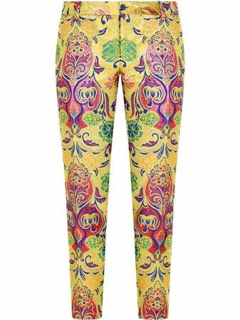 Dolce & Gabbana Patterned Jacquard Tailored Trousers