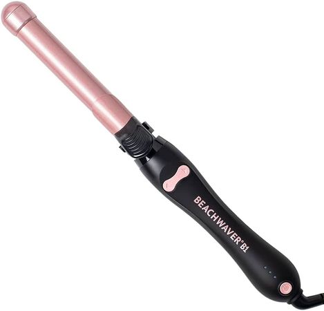 Amazon.com: Beachwaver B1 Rotating Curling Iron in Midnight Rose | 1 inch barrel for all hair types | Automatic curling iron | Easy-to-use curling wand | Long-lasting, salon-quality curls and waves | Dual voltage : Beauty & Personal Care