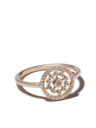 Yellow Gold Astley Clarke 14Kt Gold Diamond Medium Icon Nova Ring | Farfetch.com