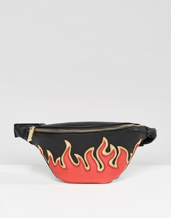 flames fanny pack