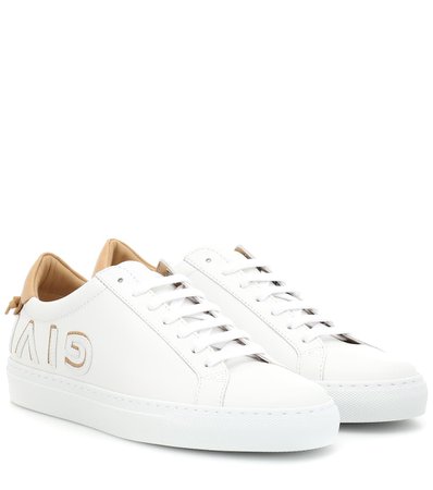 Logo Leather Sneakers - Givenchy | mytheresa