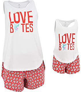 Unique Baby UB Cuddlesaurus Mommy and Me Valentine's Day Loungewear Outfit at Amazon Women’s Clothing store