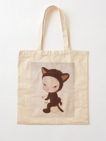 "Yoshitomo Nara Kitty" Tote Bag by steffenkeller42 | Redbubble