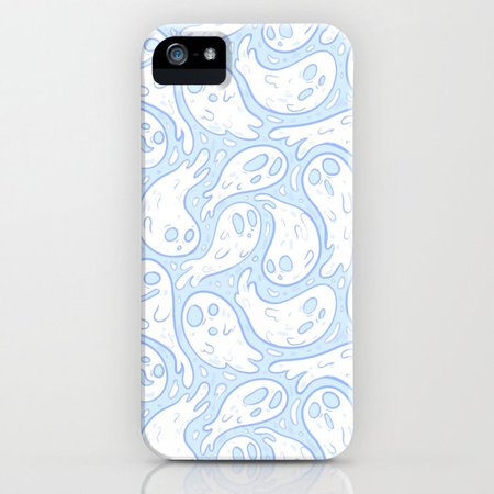 Good Lil' Ghost Gang in Baby Blue iPhone Case by paisleydrawrs | Society6