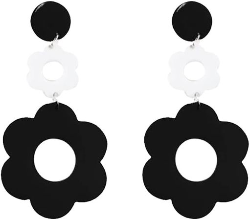 Amazon.com: Acrylic Flower Earrings for Women,Double Daisy Drop Earrings,Resin Flowers Floral Earrings for Girl Teens Y2k Yellow White Flowers 60/70s Earrings (Yellow): Clothing, Shoes & Jewelry