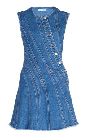 Spiral Denim Dress By Mugler | Moda Operandi