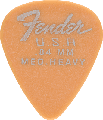 fender guitar pick 351 Shape, Dura-Tone .84, Butterscotch Blonde (12)