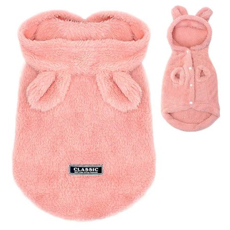 Amazon.com : PET ARTIST Winter Warm Small Dog Pajamas Coats for Puppy, Cute Rabbit Design Pet PJS Jumpsuit, Soft Fleece Hoodie Clothes for Chihuahua Yorkie Poodles : Pet Supplies