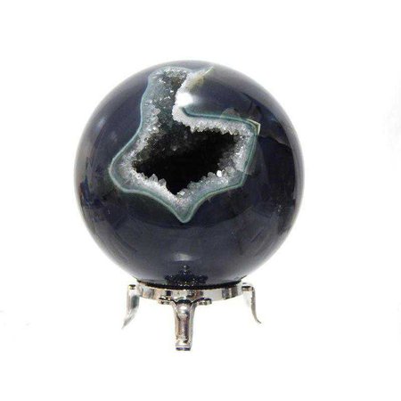 Buy Agate Sphere with Druzy Pocket $154.00 Largest Selection of Healing Crystals and Specimens Nature's Treasures